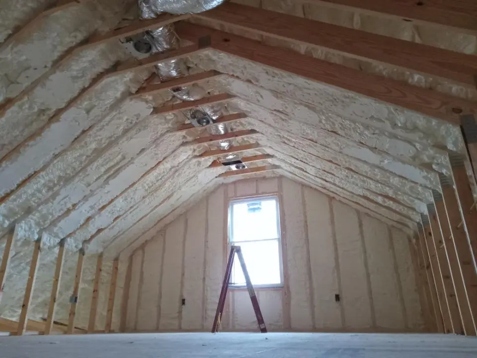 Spray foam roofing application for Crawl Space Insulation project in East Wenatchee